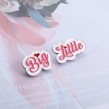 Load image into Gallery viewer, 2 Pcs Sorority Big Little Gifts Big Little Sorority Brooch Pin Gifts Thank You Appreciation Gifts for Big Alpha Phi Off to College gifts for Little Her Phi Mu Alpha Xi Delta Gifts Birthday Christmas
