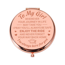 Load image into Gallery viewer, AMBREGRISSUN Graduation Gifts for Daughter Teen Girls Inspirational Makeup Compact Mirror for College University Middle High School Graduate from Mom Grandma Teacher for Niece Her Women Pocket Mirror
