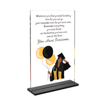 Load image into Gallery viewer, AMBREGRISSUN 2024 Graduation Gift for Black Women Black Girl Desk Sign Birthday Christmas Stocking Stuffers for Daughter Teen Girls High School College University Students Friends Sister Leaving Gift
