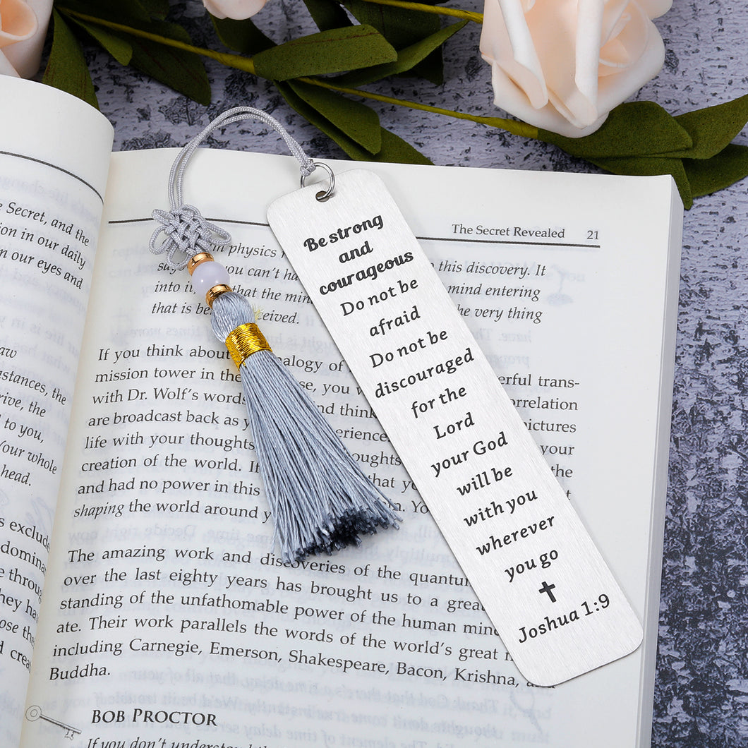 AMBREGRISSUN Christian Gifts for Women Men Bible Verse Bookmark Religious Baptism Catholic Inspirational Gifts for Teen Boys Girls Christmas Stocking Stuffer Easter Day Birthday Gifts for Book Lover