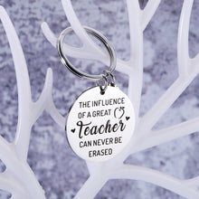 Load image into Gallery viewer, AMBREGRISSUN Teacher Appreciation Gift for Women Teachers Day Graduation Christmas Stocking Stuffers Valentines Day Thank You Keychain for Teachers Men from Students Kid Birthday Goodbye Leaving Gift
