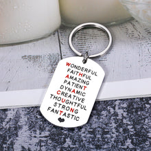 Load image into Gallery viewer, AMBREGRISSUN Funny Gifts for Women Men Best Friend Sisters Naughty Hidden Secret Word Keychain Christmas Stocking Stuffers Birthday Valentines Day Gifts for Her Him Boyfriend Colleague Amusing Gifts
