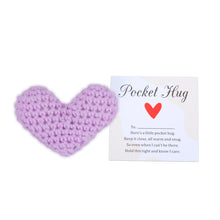 Load image into Gallery viewer, AMBREGRISSUN Christmas Stocking Stuffers Pocket Hug Gift for Teens Girls Daughter Women HerCrocheted Heart Valentines Day Gifts for Boys Mom Friends Birthday Off to College Graduation Gifts
