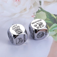 Load image into Gallery viewer, 2 Pcs Birthday Date Night Idea Gifts for Girlfriend Wife from from Husband Boyfriend Christmas Wedding Engagement Anniversary Valentines Day Gifts Food Decision Dice for Her Him Friends Sister Women
