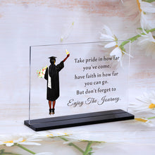 Load image into Gallery viewer, AMBREGRISSUN 2024 Graduation Gifts for Black Women Black Girl for Teen Girls Daughter Sister Friends Desk Sign Farewell Leaving Goodbye Gifts for Black Female College University Birthday Christmas
