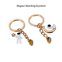 Load image into Gallery viewer, AMBREGRISSUN Astronaut Magnetic Matching Keychain for Boyfriend Couple Best Friend Daughter Son Sister Cute Gifts for Space Lover Christmas Stocking Stuffers Birthday Valentines Day Gifts for Her Him
