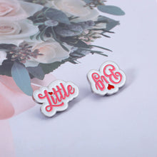 Load image into Gallery viewer, 2 Pcs Sorority Big Little Gifts Big Little Sorority Brooch Pin Gifts Thank You Appreciation Gifts for Big Alpha Phi Off to College gifts for Little Her Phi Mu Alpha Xi Delta Gifts Birthday Christmas
