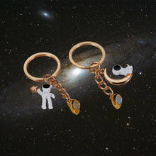 Load image into Gallery viewer, AMBREGRISSUN Astronaut Magnetic Matching Keychain for Boyfriend Couple Best Friend Daughter Son Sister Cute Gifts for Space Lover Christmas Stocking Stuffers Birthday Valentines Day Gifts for Her Him
