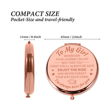 Load image into Gallery viewer, AMBREGRISSUN Graduation Gifts for Daughter Teen Girls Inspirational Makeup Compact Mirror for College University Middle High School Graduate from Mom Grandma Teacher for Niece Her Women Pocket Mirror
