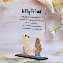 Load image into Gallery viewer, AMBREGRISSUN Best Friendship Gifts Friends Gifts for Women Friends Gifts for Best Friends Women Friends Sisters Female BFF Birthday Graduation Christamas Galentine&#39;s Day Valentines Day Desk Sign Her
