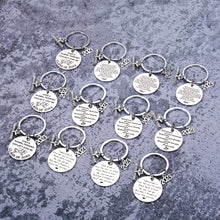 Load image into Gallery viewer, 12 Pcs 2023 Graduation Gifts keychain in bulk for Her Women Students College Senior High School Graduate from Teacher Farewell Goodbye Gifts for Friends Sisters Sorority Fraternity Association Members
