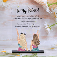 Load image into Gallery viewer, AMBREGRISSUN Best Friendship Gifts Friends Gifts for Women Friends Gifts for Best Friends Women Friends Sisters Female BFF Birthday Graduation Christamas Galentine&#39;s Day Valentines Day Desk Sign Her
