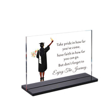 Load image into Gallery viewer, AMBREGRISSUN 2024 Graduation Gifts for Black Women Black Girl for Teen Girls Daughter Sister Friends Desk Sign Farewell Leaving Goodbye Gifts for Black Female College University Birthday Christmas
