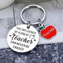 Load image into Gallery viewer, AMBREGRISSUN Teacher Appreciation Gift for Women Teachers Day Graduation Christmas Stocking Stuffers Valentines Day Thank You Keychain for Teachers Men from Students Kid Birthday Goodbye Leaving Gift
