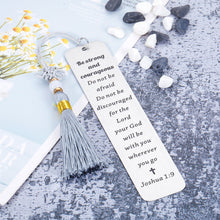 Load image into Gallery viewer, AMBREGRISSUN Christian Gifts for Women Men Bible Verse Bookmark Religious Baptism Catholic Inspirational Gifts for Teen Boys Girls Christmas Stocking Stuffer Easter Day Birthday Gifts for Book Lover
