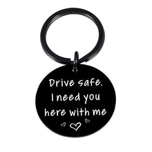 Load image into Gallery viewer, AMBREGRISSUN Gifts for Boyfriend Husband Keychain for New Driver Christmas Birthday Anniversary Valentine’s Day Gifts for Teen Boys Girls Son Dad Men Women Cute Gifts for Couple Best Friend Drive Safe
