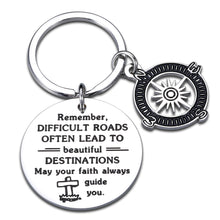 Load image into Gallery viewer, AMBREGRISSUN Confirmation Gifts for Teenage Boys Girls Teen Catholic Baptism Keychain for Son Daughter Christian Religious Gifts for Women Men Church Easter Day Christmas Stocking Stuffer Birthday
