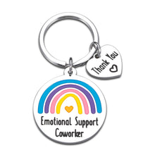 Load image into Gallery viewer, AMBREGRISSUN Colleague Coworkers Gifts Women Thank You Emotional Support Coworker Keychain Employee Appreciation Retirement Leaving Farewell Gifts Work Friends Birthday Christmas Valentine&#39;s Day
