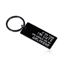 Load image into Gallery viewer, AMBREGRISSUN Gifts for Boyfriend from Girlfriend for Him Men Valentine’s Day Funny Keychain Cute Romantic Birthday Anniversary Christmas Gifts for Couple Bf Best Boyfriend Valentine Gifts
