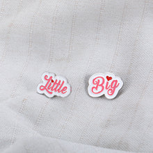 Load image into Gallery viewer, 2 Pcs Sorority Big Little Gifts Big Little Sorority Brooch Pin Gifts Thank You Appreciation Gifts for Big Alpha Phi Off to College gifts for Little Her Phi Mu Alpha Xi Delta Gifts Birthday Christmas
