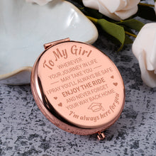 Load image into Gallery viewer, AMBREGRISSUN Graduation Gifts for Daughter Teen Girls Inspirational Makeup Compact Mirror for College University Middle High School Graduate from Mom Grandma Teacher for Niece Her Women Pocket Mirror
