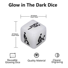 Load image into Gallery viewer, AMBREGRISSUN Gifts for Her Him Couples Game Gifts Valentines Day Christmas Stocking Stuffers Naughty Couples Toys Glow in The Dark Dice for Women Men Wife Husband Boyfriend Girlfriend Gay Lesbian
