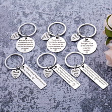 Load image into Gallery viewer, 12 Pcs Thank You Gifts Employee Appreciation Gifts for Coworkers Keychain in Bulk Christmas Valentines Day Anniversary Office Team Work Gifts for Social Worker Volunteer Teacher Co Workers Colleague
