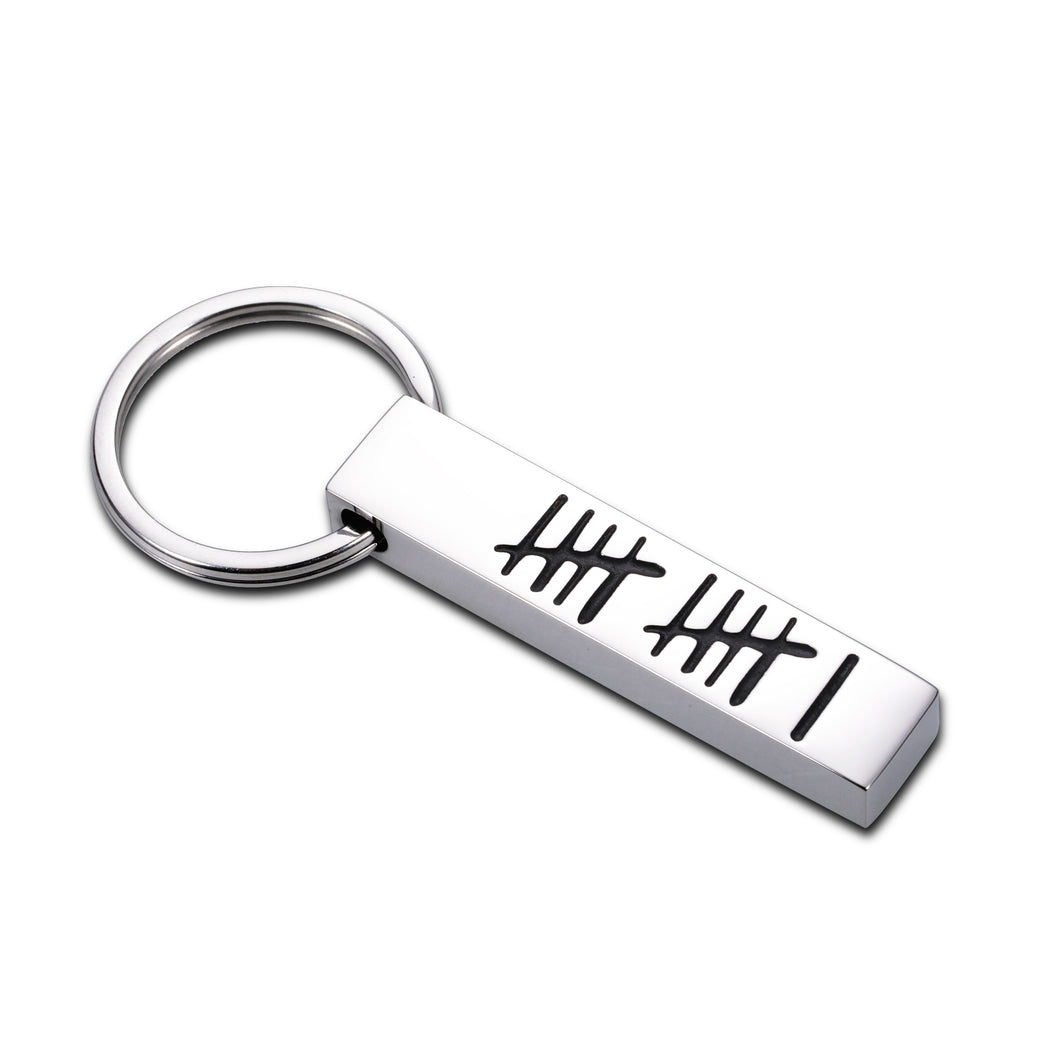 11th for Her Him Husband Wife Couples Keychain Wedding 11 Years Steel for Women Men Christmas Stocking Stuffers Valentine’s Day Birthday Boyfriend Girlfriend Wifey