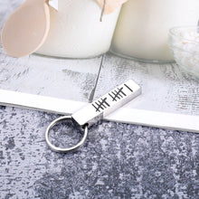 Load image into Gallery viewer, 11th for Her Him Husband Wife Couples Keychain Wedding 11 Years Steel for Women Men Christmas Stocking Stuffers Valentine’s Day Birthday Boyfriend Girlfriend Wifey
